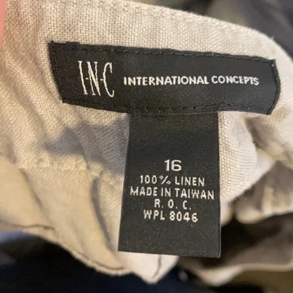 INC INTERNATIONAL CONCEPTS SOLID GREY PANTS SIZE 16